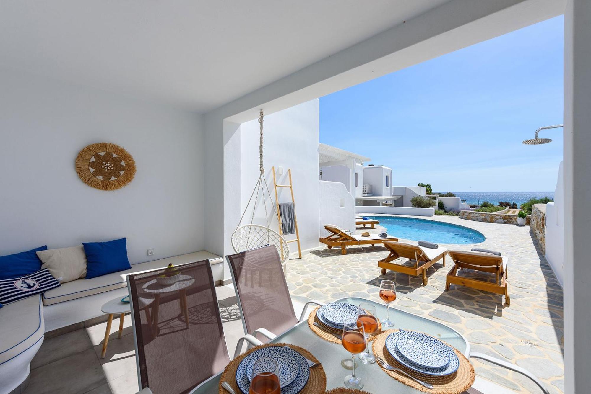 Helen Beach Front Luxury Villas Kastrákion Exterior foto